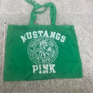 Pink Victoria’s Secret- Green Tote